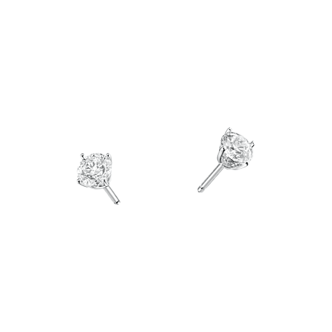放大 {0}Chopard - 钻石 耳环 Chopard For Ever 一对耳环 @839080-1000 正面及3/4视图