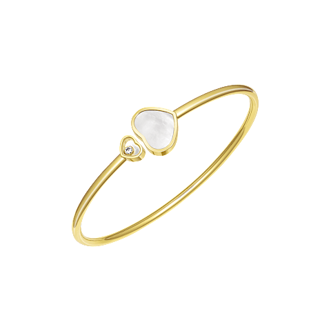 تكبير {0}Chopard - سوار هابي هارتس @857482-0300 عرض مثبت في حلقة مع المشبك