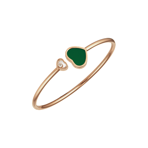 放大 {0}Chopard - 钻石 手链 Happy Hearts @857482-5100    3/4视图