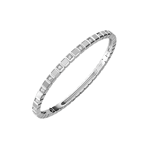 Vergr&ouml;&szlig;ern {0}Chopard - Diamant Armband Ice Cube @858350-1004 Ansicht geschlossen mit Schnalle