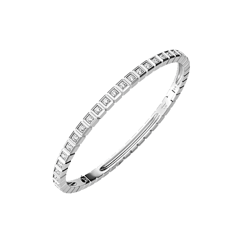 تكبير {0}Chopard - سوار ألماس آيس كيوب @858350-1007 عرض مثبت في حلقة مع المشبك