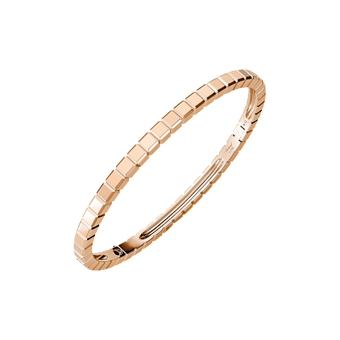 EnlargeChopard - Bracelet Ice Cube @858350-5001 fastened in a loop with the buckle view