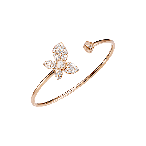放大 {0}Chopard - 钻石 手链 Happy Butterfly X Mariah Carey @858536-5002 扣环闭合环视图