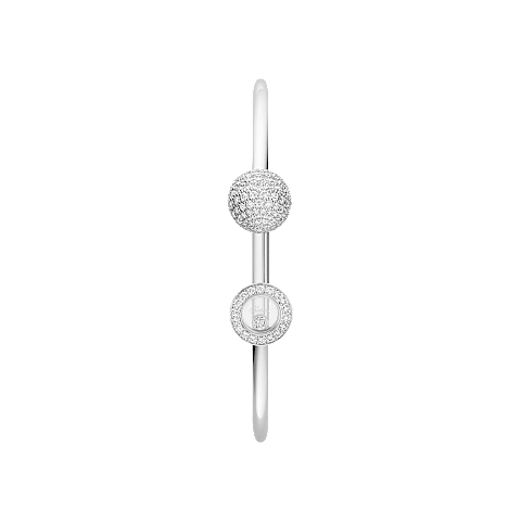 Agrandir {0}Chopard - Bracelet Diamant Happy Diamonds Planet @85A619-1900  Vue &agrave; plat ouverte