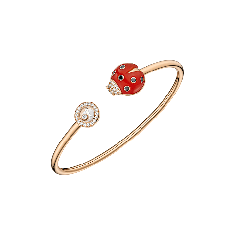 تكبير {0}Chopard - سوار ألماس هابي دايموندز ليدي بيرد @85A686-5200    عرض 3/4
