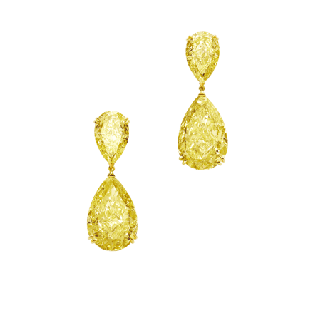 Haute Joaillerie yellow diamond earrings