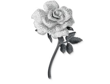 Diamond rose brooch from a Chopard High Jewellery Collection