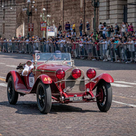 Historic cars in the 2023 1000 Miglia