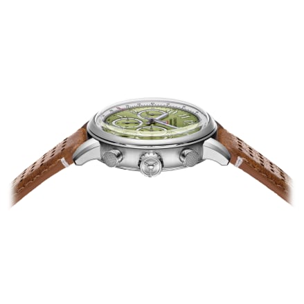 Mille Miglia green dial chronograph luxury watch