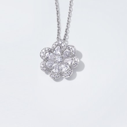 白金和钻石戒指 - Precious Lace高级珠宝系列