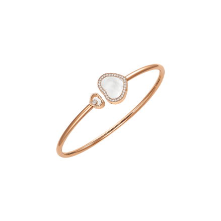 Rose gold and diamond bracelet