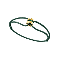 Chopard - Bracelet Ice Cube Green HyCeram&reg; Bracelet 857005-9003 fastened in a loop with the buckle view