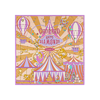 Light purple / Light orange - 90 x 90 cm (35.4&ldquo; x 35.4&rdquo;) Scarf flat view