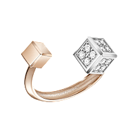 Chopard  Ring Ice Cube Be Cube @82A661-9010 3/4 view