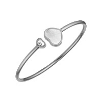 Chopard Diamond Bracelet Happy Hearts @857482-1300 3/4 view