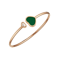 Chopard Diamond Bracelet Happy Hearts @857482-5100 3/4 view