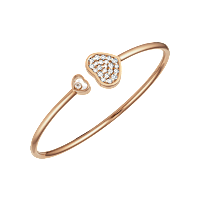 Chopard Diamond Bracelet Happy Hearts @857482-5900 3/4 view