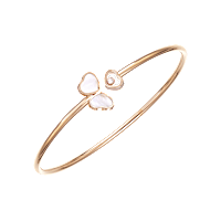 Chopard Diamond Bracelet Happy Hearts Wings @85A083-5300 3/4 view