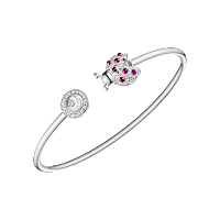 Chopard Diamond Bracelet Happy Diamonds Ladybird @85A186-1200 3/4 view
