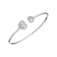 Chopard Diamond Bracelet Happy Diamonds Icons @85A614-1200 3/4 view