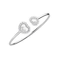 Chopard Diamond Bracelet Happy Diamonds Icons Joaillerie @85A615-1000 3/4 view