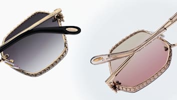 CHOPARD ショパール オーバルビジューフレームサングラス アイウェア SCHB67S ブラウン/ゴールド レディース Luxury Sunglasses for Women | Chopard®