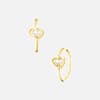 Chopard - Earrings Happy Diamonds Icons 83A192-0301 front & 3/4 view