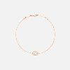 Chopard - Diamond Bracelet Happy Diamonds Icons 85A191-5001 fastened in a loop with the buckle view