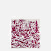 Fuchsia & blue - 90 * 90 cm - Double face Scarve flat view