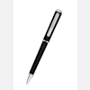 Chopard stainless steel with black-toned Happy diamonds ballpoint pen front view