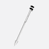 Chopard Polished silver-toned metal with brushed black  gold-tones cubes Ice Cube Pure ballpoint front view