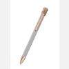 Chopard Brushed silver-toned metal with polish rose gold-toned cubes Ice Cube Pure ballpoint front view