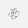 Chopard Anillo   Ice Cube  @82A599-1001 vista en tres cuartos
